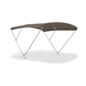 Top Bimini Premium Nettuno Marine Equipment pour Royal 3 Arches-15 Bateau Taupe Design résistant aux intempéries avec style confortable sur l'eau - Product Image 1