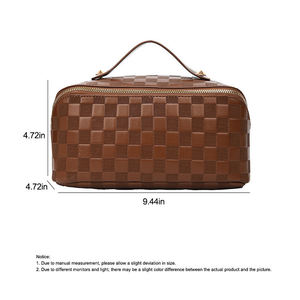 Organisateur de maquillage de mode de sac cosmétique en cuir de haute qualité, trousse de toilette de voyage, étui de beauté compact pour dames - Product Image 6