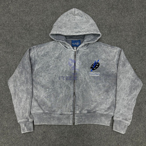 Buen material OEM Servicios Más demandados Cremallera Sudadera con capucha Impreso digital Hecho en fábrica Precio barato Sudaderas con capucha 100% Algodón Invierno - Product Image 1