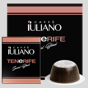 Capsules de café Arabica torréfaction moyenne mélange spécial Caffè Iuliano Tenerife compatibles Nespresso, sac de 100 unités en vrac - Product Image 1