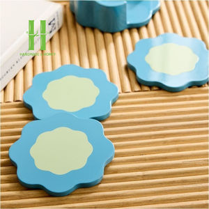 Handmade Round Lacquer Summer Vibe Coaster Placemats OEM Eco-Friendly Coaster set Table Decor from Vietnam HNH Craft - Product Image 2