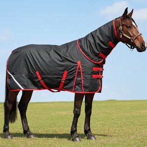 Alfombra de protección contra moscas equinas al por mayor, manta de malla para moscas de caballos, transpirable, impermeable, resistente, equipo de equitación, sábana para moscas de caballos - Product Image 1