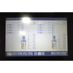 Réacteur Bioreactor Biostat B Twin pour culture cellulaire, 5L, 10L, en verre SW, universels, automatique, capacité 200L, avec cuve de réaction centrale – Offres promotionnelles - Product Image 5