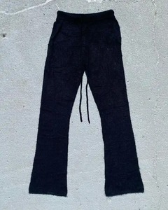 กางเกงสเวตเตอร์ผ้าขนโมแฮร์แบบลำลองทรงตรงมีเชือกผูกด้านหน้าพิมพ์ลายน้ำหนักเบา - Product Image 3