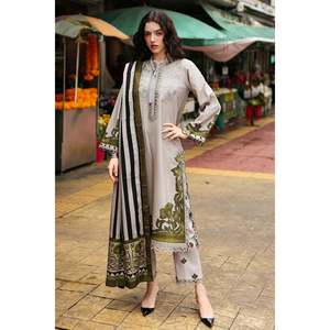 Camisas estampadas Charizma-3PC Khaddar con dupatta y pantalones para primavera/verano-BIC-2664 - Product Image 1