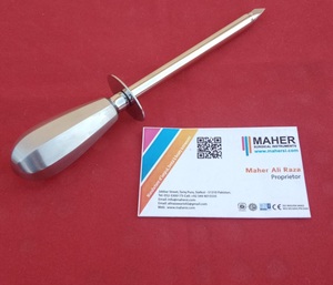 Cuchillo de embriotomía Instrumentos veterinarios obstétricos 12cm Acero inoxidable Pakistán Alta calidad Mahersi - Product Image 5