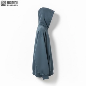 Pull à capuche surdimensionné personnalisé gris élégant pour hommes Sweat-shirt lourd pour l'hiver Caractéristique d'impression anti-rétrécissement Porter tous les jours - Product Image 2