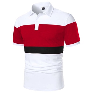 เสื้อคอเต่าผ้าบาติกพิมพ์ลายคุณภาพสูง แขนสั้น สไตล์ลำลอง ตกแต่งสีสัน ยืดหยุ่นเล็กน้อย แห้งเร็ว เหมาะสำหรับฤดูร้อน ผู้ชาย - Product Image 3