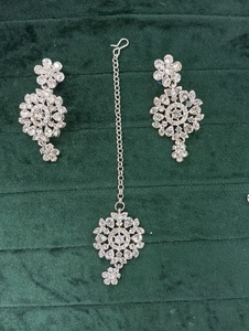 ชุดสร้อยคอมินาสีเงินสไตล์บอลลีวู้ดแบบโบราณสุดพิเศษ - Product Image 2