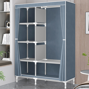 <span class=keywords><strong>Armadio</strong></span> Pieghevole <span class=keywords><strong>in</strong></span> <span class=keywords><strong>Tessuto</strong></span> Moderno ed Economico per Studenti con Porta Scorrevole per Soggiorno - Product Image 4