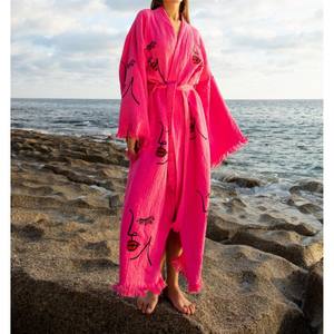 Kimono Largo para Mujer, Capa Exterior Versátil que Ofrece un Flujo Suave y un Atractivo Atemporal para la Moda Diaria Moderna - Product Image 5