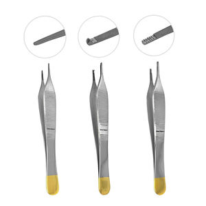 Adson CCC Instrument chirurgical manuel certifié 7x7 Pince à tissus en acier inoxydable pour pansement à tissus délicats Classe II 5 ans - Product Image 5