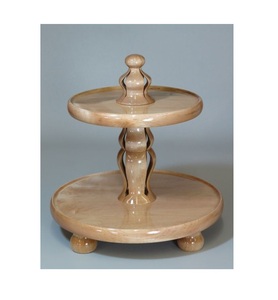 New Selling 3-<b>Tier</b> Wooden <b>Cake</b> Stand with Unique Ins Style Metal Frame Set for Premium <b>Cake</b> Serving - Product Image 6