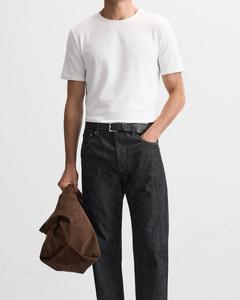 Camiseta de algodón 100% de manga corta con cuello redondo para hombre, secado rápido y duradero con diseño personalizado para uso en exteriores, patrón sólido - Product Image 6