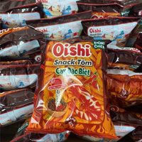 Meilleure vente en gros sacs de crevettes chaudes spéciales Oishi Snack 14g x 100 à prix compétitif snacks exotiques