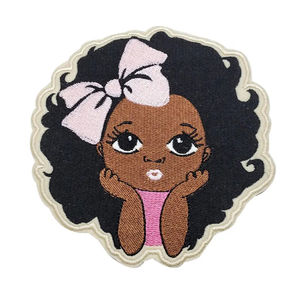 Nueva moda personalizada 3D Iron-On parches bordados Logo coser parche de transferencia de calor para sombreros y pantalones vaqueros gancho y bucle en forma de corazón - Product Image 5