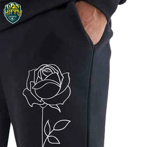 กางเกงขายาวผ้าฝ้ายพิมพ์ลายสำหรับผู้ชายกางเกงขาบานสำหรับผู้ชายกางเกงวินเทจผ้าเทอร์รี่100% - Product Image 6