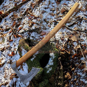 Handmade Industrial Grade Viking Tomahawk <b>Axe</b> Head Natural Wood Handle Custom Carbon Steel Outdoor <b>Camping</b> Hunting Survival - Product Image 2