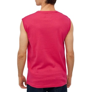 Débardeur de sport moulant pour la course et la musculation, coupe longue, logo personnalisé sérigraphié, col respirant, séchage rapide, tricoté uni - Product Image 6