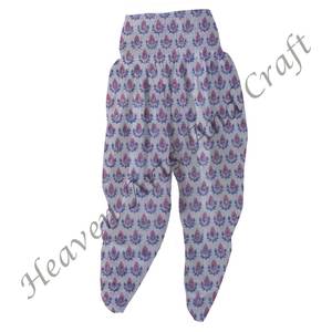 Pyjama en coton imprimé bloc à la main pour femmes pantalon de nuit à fleurs indiennes été/hiver vêtements de nuit chemise Sexy et pantalon Patiala - Product Image 3