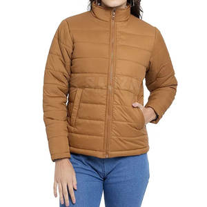 Chaqueta acolchada de moda para mujer con tela resistente al agua y chaqueta acolchada cálida para mujer - Product Image 1
