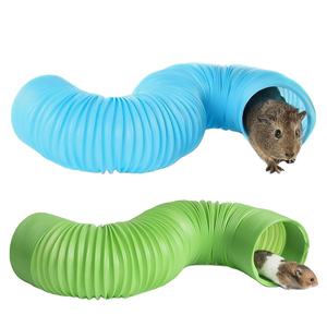 Eco-Friendly Modern Small Pets <b>Hamster</b> Plastic Tunnel Toy-Automatic Design for Pet Play & Supplies - Product Image 1