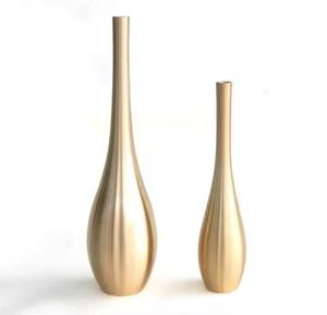 ที่วางต้นไม้โลหะทองแดงวินเทจที่ใส่ดอกไม้สำหรับตกแต่งบ้านโต๊ะแบบโบราณ - Product Image 1