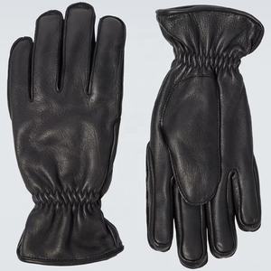 Fournisseur d'usine de gants de ski en cuir de chèvre avec logo personnalisable pour les sports d'hiver, mitaines pour temps froid - Product Image 1