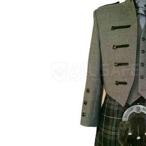 Premium Quality Luxury Traditional Scottish <b>Men's</b> Formal Prince Charlie Jacket <b>Wool</b> Utility Style Royal <b>Waistcoat</b> European - Product Image 6
