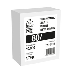 Punti di Fissaggio per Spillatrice Art. 80/10 Pezzi 10.000 Galvanizzati - Product Image 1