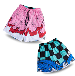 Shorts en maille décontractés de qualité supérieure pour hommes, personnalisables par sublimation, respirants, séchage rapide, prix de gros, pour sports de plein air - Product Image 5