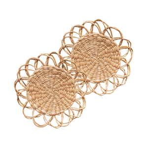 ตกแต่งด้วยแผ่นรองจานผักตบชวาที่ทำด้วยมือซึ่งเป็นเอกลักษณ์และทำด้วยมือเพื่อให้ได้ลุคที่ดูทันสมัยและเป็นธรรมชาติ - Product Image 1