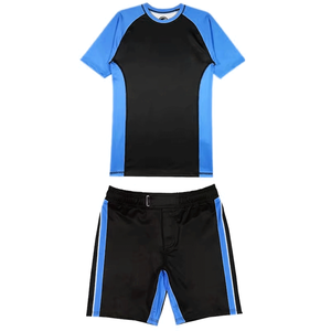 Ensemble short et chemise de compression MMA unisexe avec protection UV et logo personnalisé à manches courtes pour les arts martiaux - Product Image 2