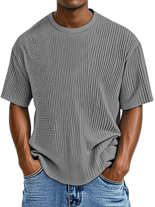 T-shirt pour homme personnalisé de haute qualité, nouveau modèle d'été, respirant, séchage rapide, taille européenne, décontracté, couleur unie, confortable - Product Image 4