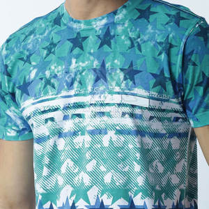 T-shirt pour homme en tricot uni imprimé par transfert thermique, respirant et à séchage rapide, pour le sport et les vêtements décontractés - Product Image 5