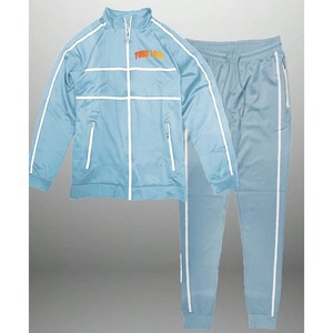 OEM Survêtement de jogging en nylon réfléchissant avec logo personnalisé pour hommes Survêtement coupe-vent pour hommes avec veste à fermeture éclair Costume personnalisé - Product Image 1