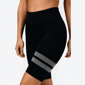 Signature Bike Shorts Noir Taille Haute Flexible Respirant 75% Polyester 25% Elasthanne Tissu Éponge Sexy Poche Logo Lavé - Product Image 6