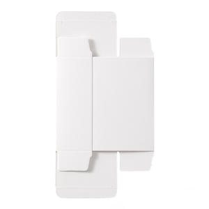 Kotak kemasan Universal persegi panjang kecil sisipan ganda kardus putih kotak kertas lipat dipertebal untuk kosmetik - Product Image 4