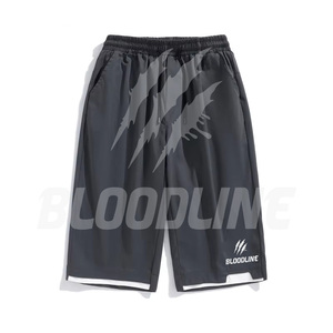 กางเกงขาสั้นเบอร์มิวดาผู้ชาย BLOODLINE เอวกลาง ยางยืด วัสดุ PU ลายพราง มีกระเป๋า แห้งเร็ว สไตล์ลำลอง สีแทน - Product Image 4