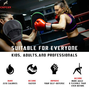 CAPCAN INTERNATIONAL High Quality Leather Boxing <b>Focus</b> <b>Pad</b> Hook Loop Closure Customizable Design for Adult Training Wholesale - Product Image 5