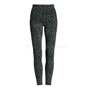 Leggings de yoga informales para mujer Último estilo Transpirable Cómodo con logotipo personalizable en la cintura media Venta caliente MOQ bajo - Product Image 1