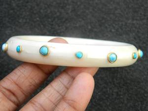 Pulseras de Hueso para Mujer, Hechas a Mano, Diseño Redondo de Imitación Antigua, Joyería Duradera de la India por MN EXPORTS - Product Image 3