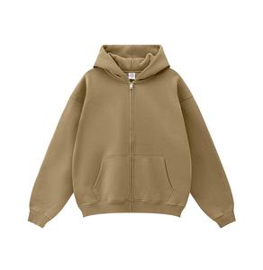 Sweat-shirts à capuche en coton French Terry de haute qualité, personnalisés, avec fermeture éclair, sweats-shirts vierges à fermeture éclair intégrale, sweats-shirts vintage pour hommes - Product Image 6