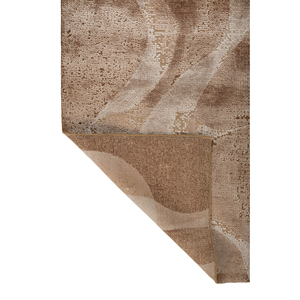 Aprezo Hand Knotted <b>Wool</b> & Bamboo Silk Rug <b>Red</b> & Orange with Abstract Pattern AKWB-3649 for Home Use - Product Image 5