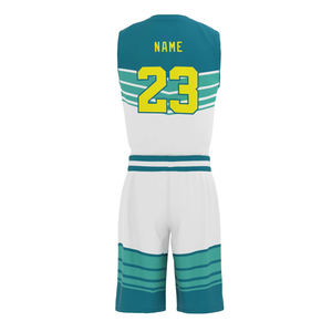 Diseña Tu Propio Uniforme de Baloncesto con Logotipo Personalizado, Talla y Color, 100% Poliéster, Último Modelo de Conjuntos de Uniformes de Baloncesto - Product Image 3