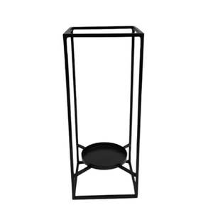 Portavelas decorativo para el hogar con textura de lámina de hierro y plata, diseño moderno, novedad - Product Image 3