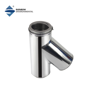 Système de cheminée à double paroi en acier inoxydable durable Rainbow Chimney Manufacture Direct pour poêles à <span class=keywords><strong>bois</strong></span>, chaudières à granulés/gaz/huile, garantie 5 ans - Product Image 1