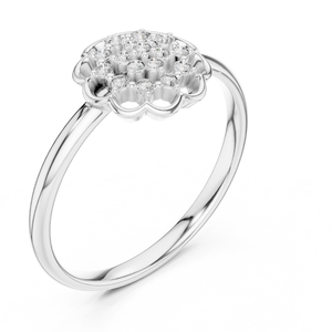 Elegante anillo de diamante redondo de lujo para mujer Piedra cultivada en laboratorio certificada Joyería de lujo al por mayor y diseños personalizados - Product Image 4