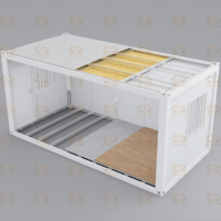 Nouvelle conception chinoise de maison préfabriquée portable en conteneur, démontable et moderne, pour bureau, Anshiju