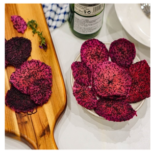 All Natural Dried Dragon Fruit Chips Organic Gluten Free Vegan Snack from Vietnam - Product Image 2